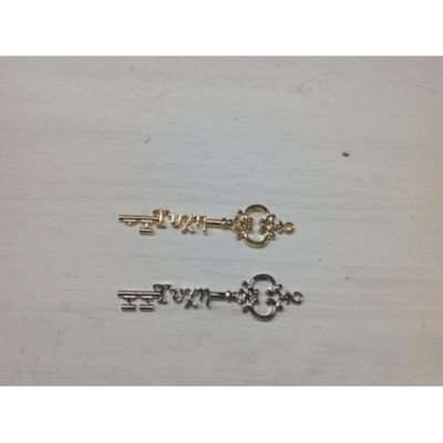 Μεταλλικό Διακοσμητικό Κλειδί Τύχη 7,5Χ1,9cm Silver_KETYX-01